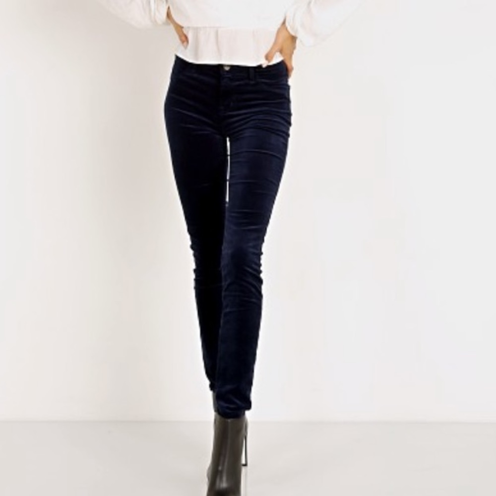 J Brand | 815 Mid Rise Super Skinny Night Out Velvet Jeans